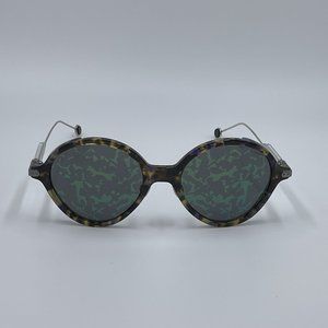 DIOR DiorUmbrage Round Havana Blue Sunglasses